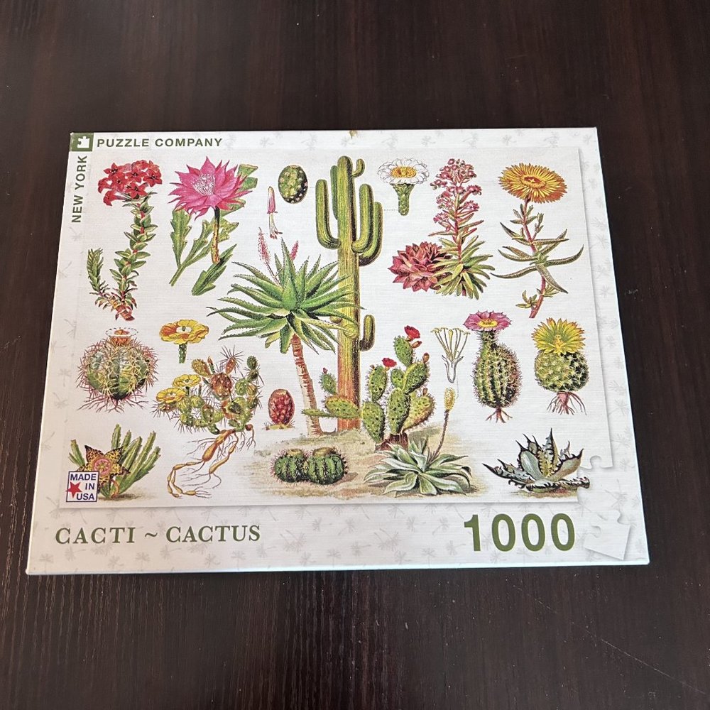 New York Puzzle Company “Cacti - Cactus” 1000 Piece Puzzle